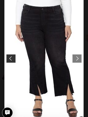 Stitch Fix LIVERPOOL Gia Glider Flare Twisted Seam - Black  22W - NWT